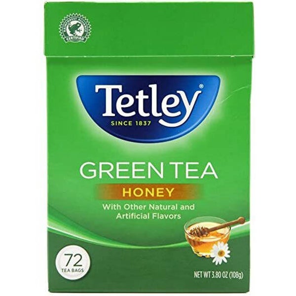 Tetley Green Tea Honey 72 Bags
