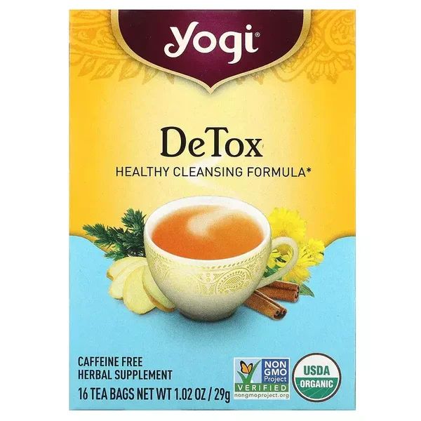 Yogi Tea, Detox, Caffeine Free, 16 Tea Bags, 1.02 oz (29 g)