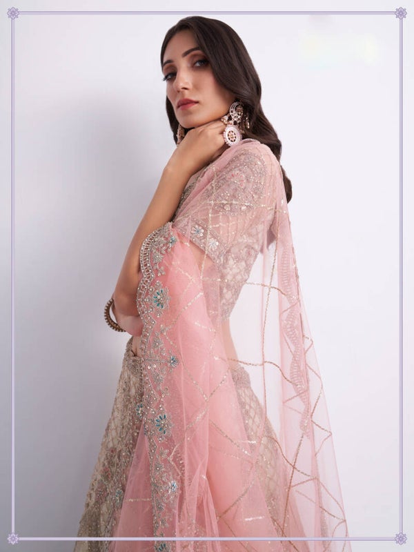 Lehenga Blouse- Off White- 1062