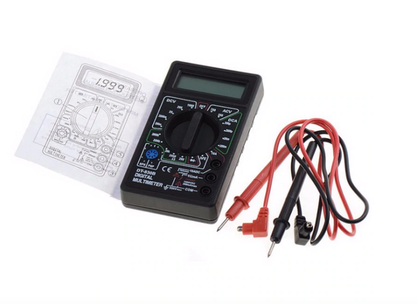 Digitale Professionele Universele Multimeter - Zwart - Inclusief Stroomkabels - Spanningsmeter - Spanningstester