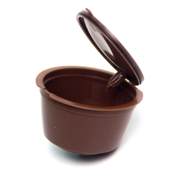 Herbruikbare koffiecup - Hervulbare Nescafé Capsule - Voor Dolce Gusto! - Bruin