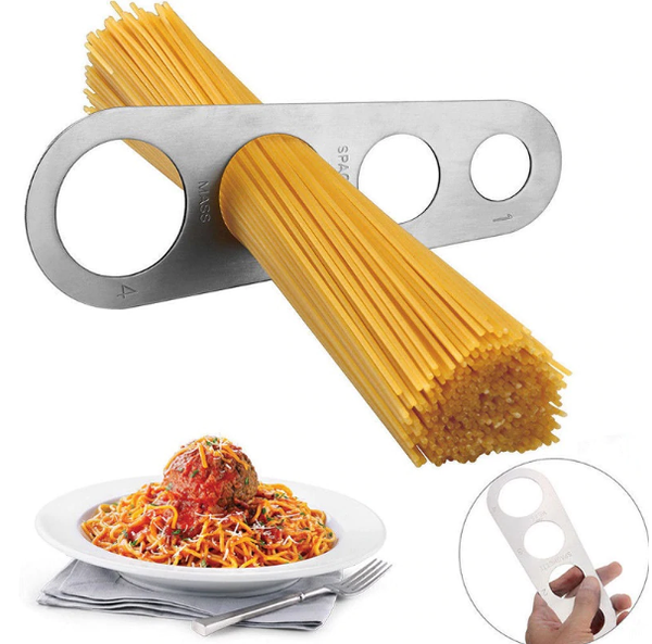 Spaghettimaat - RVS - Pasta afmeten - Spaghetti meter - Spaghettimaatje - Spaghettiverdeler - Universeel