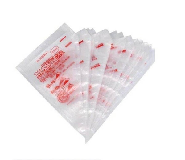 Set van 25x spuitzakken! - Slagroom - Wegwerp spuitzak - Slagroomspuit - 25 stuks - Transparant