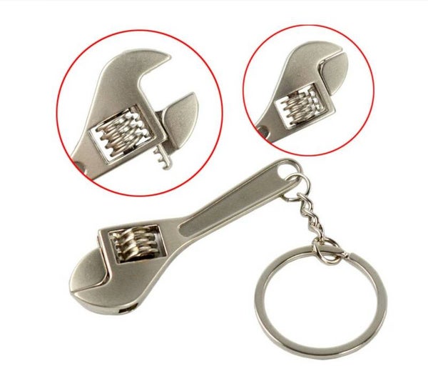 Sleutelhanger baco - Tang - Mini gereedschap - Monteur / klusser cadeau - Moersleutel - Staal