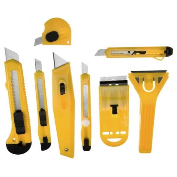 Behang set 8 delig - Behang krabber - Stanley mes - Behangen - Werkmes - Afbreekmes - Klus set - Behangset