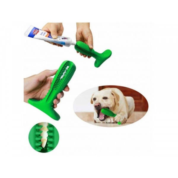 Sterke hondentandenborstel - Honden mondverzorging - Honden tanden cleaner - Honden tandenborstel - Extra groot - Oral care tandenborstels - Groen