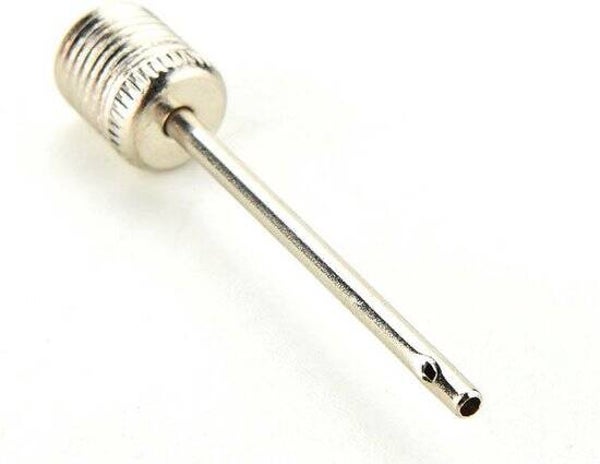 Ventielnaald balpomp - Ballenpomp naalden - Voetbalpomp - Basketbalpomp - Opblaasventiel - Ventiel van bal naar auto - Amerikaans - RVS