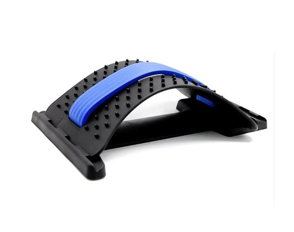 Professionele rugstretcher - Rug massage apparaat - Backstretcher - Onderrug massage / ondersteuning - Rugmasseur / correctie - Acupunctuur - Zwart