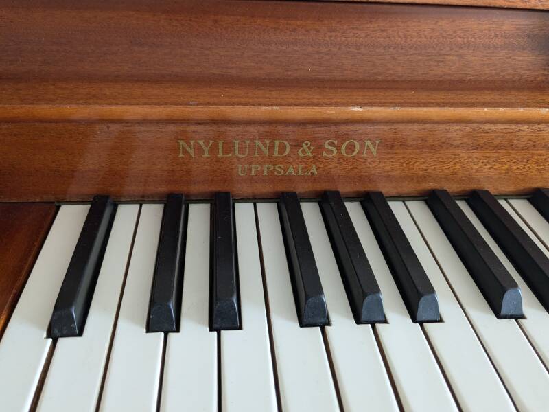 Kammarpiano byggt av Nylund & Son, Uppsala