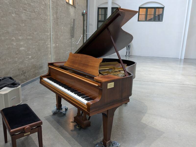 Flygelstämning på Skissernas Museum i Lund; Steinway & Sons 