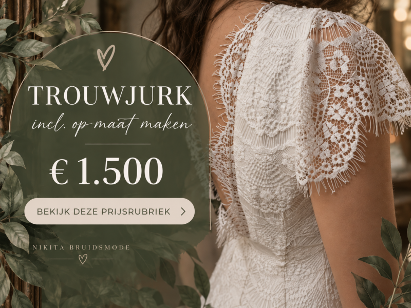 trouwjurk all in tot 1500