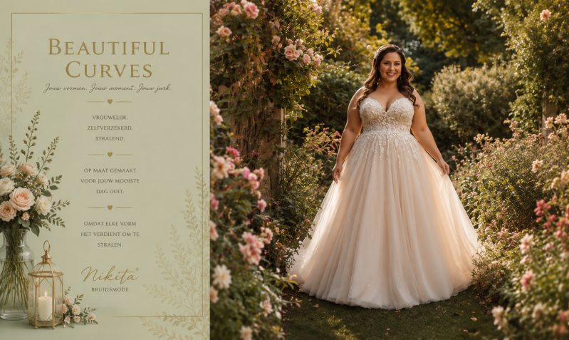 Plus size, curbviegirls trouwjurken