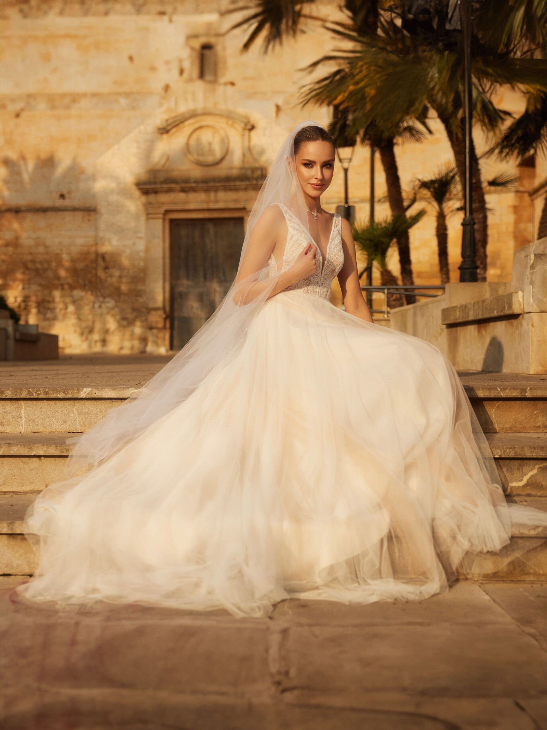 Bianco evento bruidsjurk incl op maat maken style BECKY