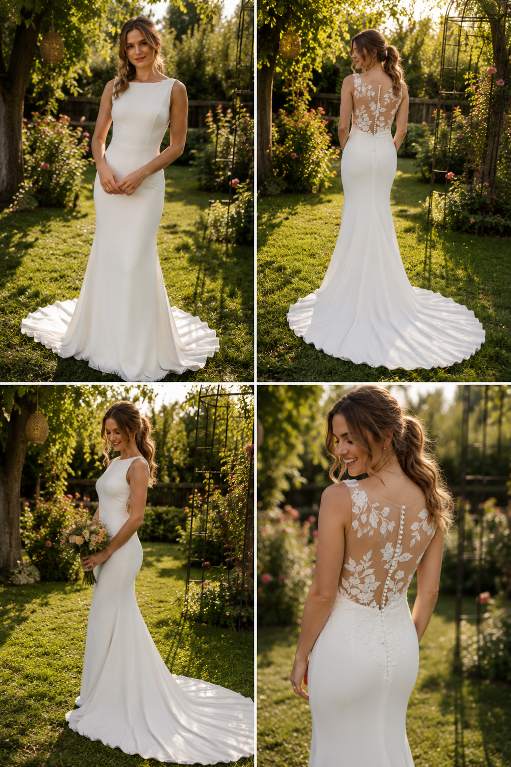 Tweedehands trouwjurk – Maat 38 code 202699A