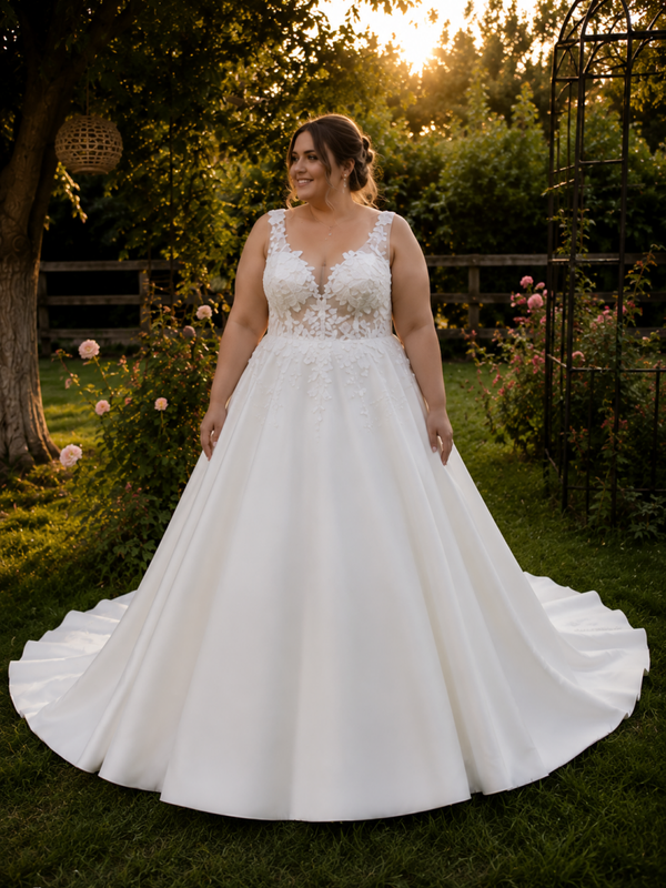 Anna Sorrano Platinum – Nieuwe trouwjurk – Maat 46 code 202689
