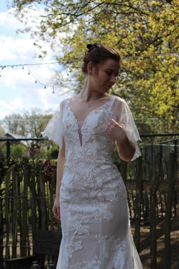 GORGECRAFT 2 paar Lolita kanten manchetten, zwart, steampunk