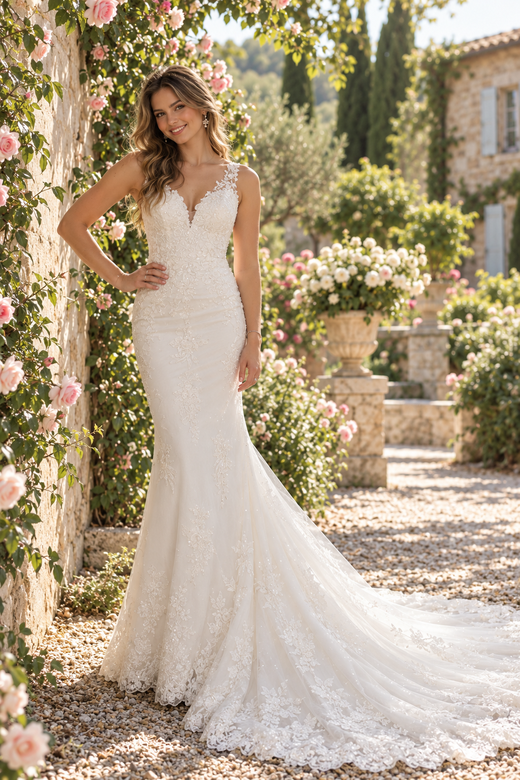 Tweedehands bruidsjurk Tijdloze elegantie met een vleugje luxe – Signature Collection Platinum Edition P240