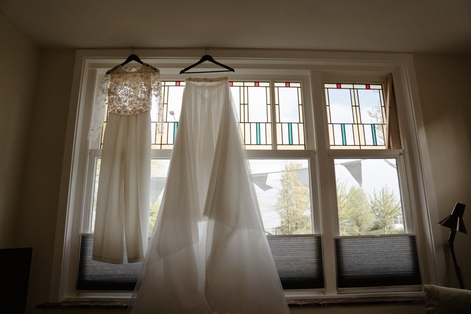 Tweedehands Twopiece set broekpak met rok code 2249