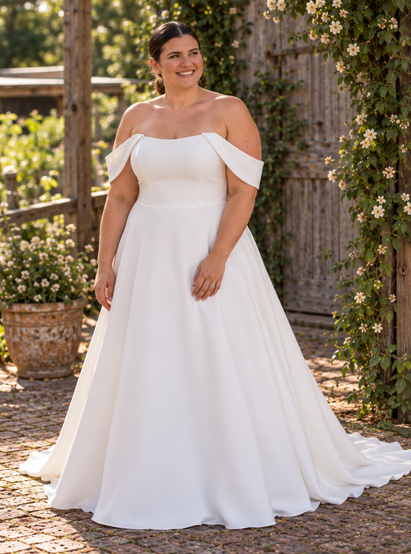 ELARA – Plussize trouwjurk met tijdloze elegantie