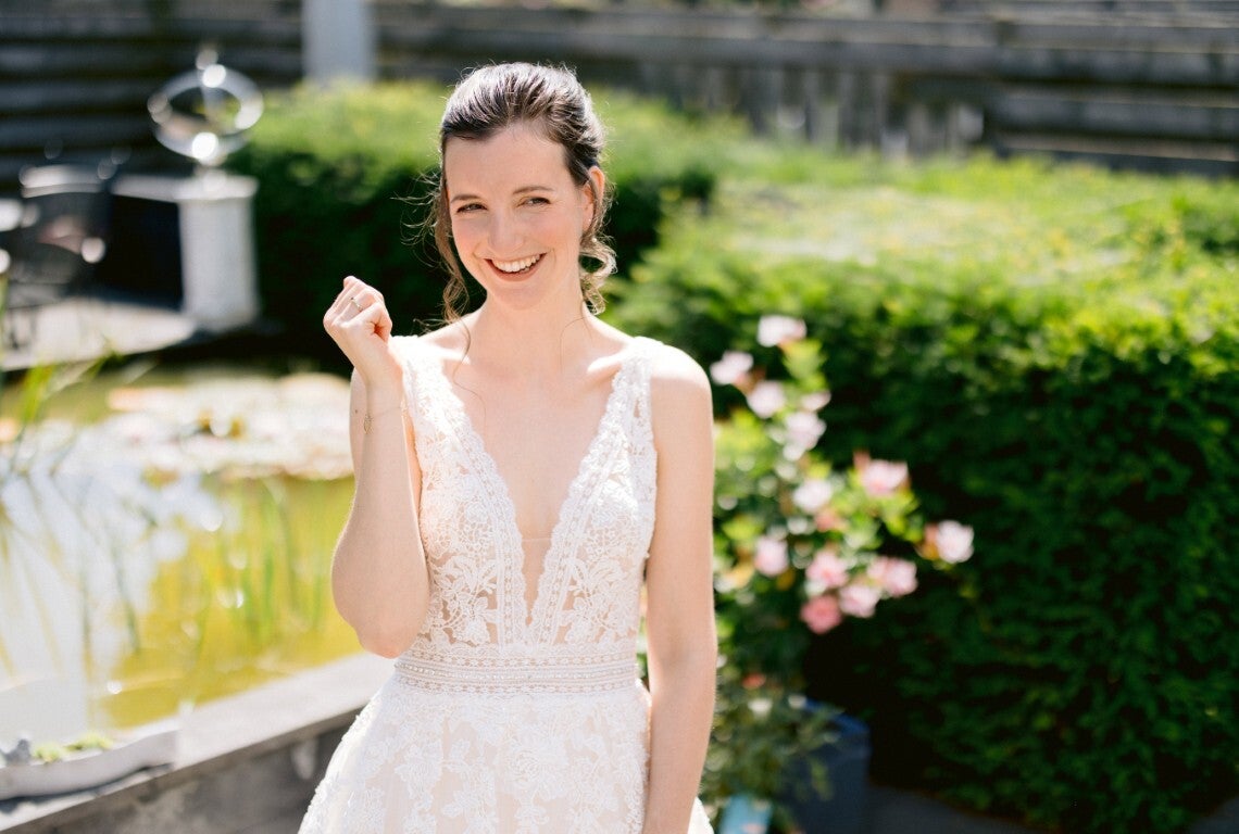 💍 Tweedehands Enzoani trouwjurk – model Blue Lavender – maat 36 Code 2025140