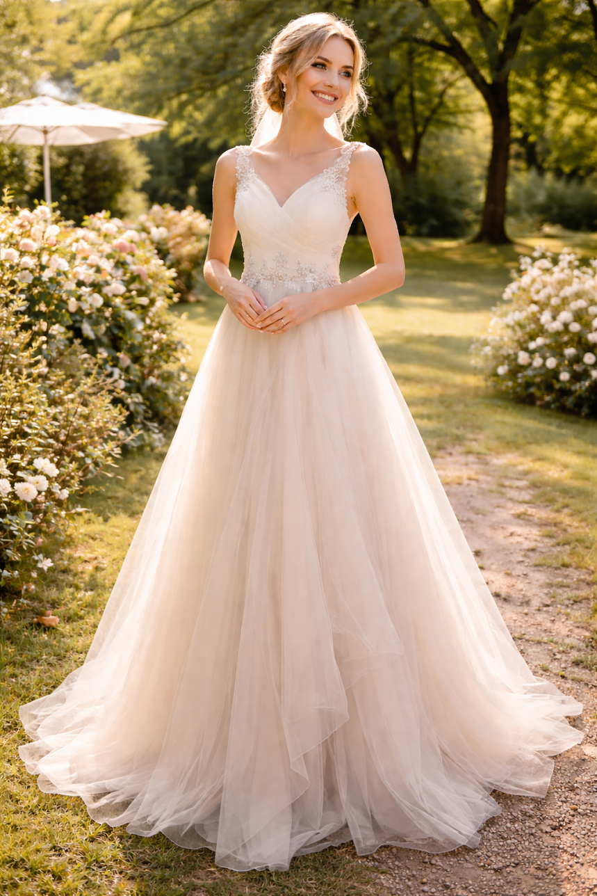 Enzoani trouwjurk – maat 38 – tweedehands – incl. op maat maken  Z112