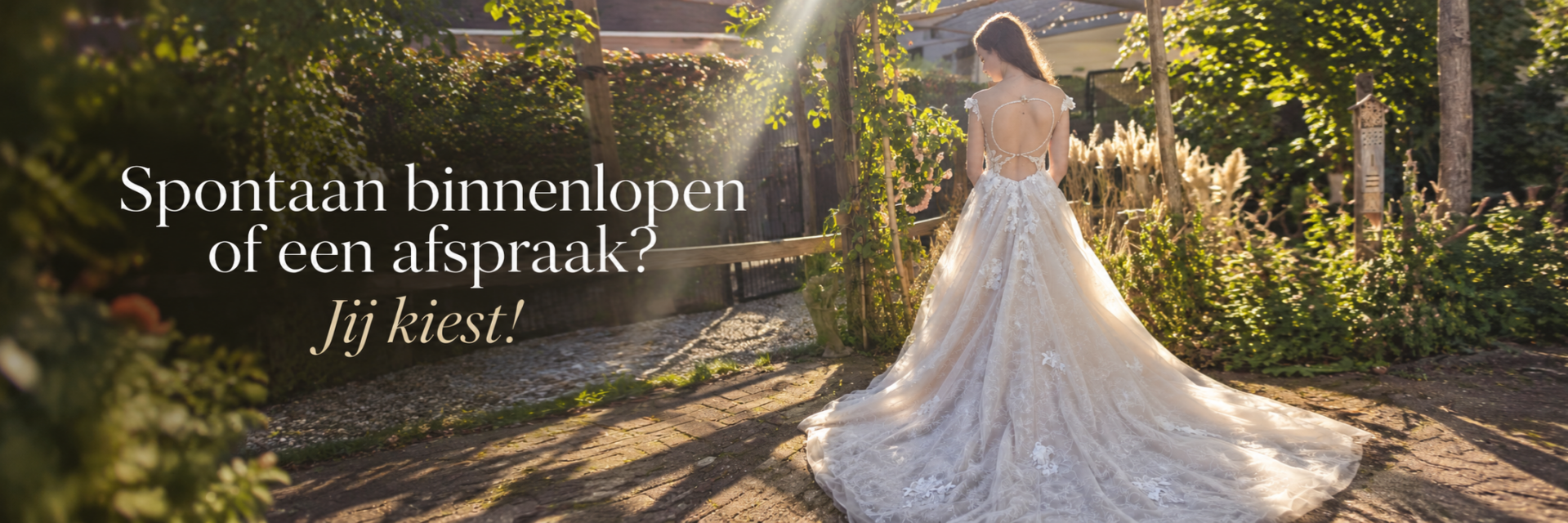 trouwjurken  passen wanneer het je uitkomt