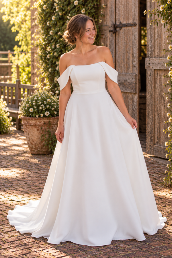 Trouwjurk ELARA – Tijdloze elegantie met karakter