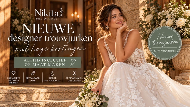 Designer trouwjurken met hoge kortingen