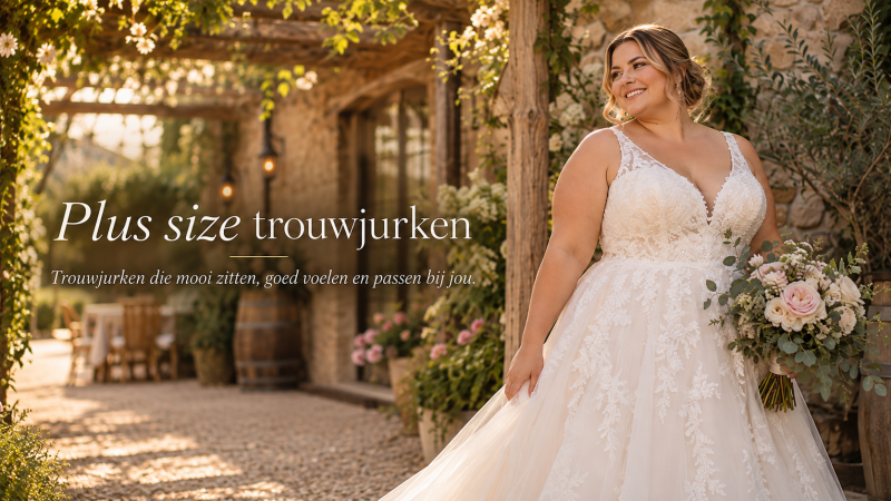 plussize trouwjurken passen