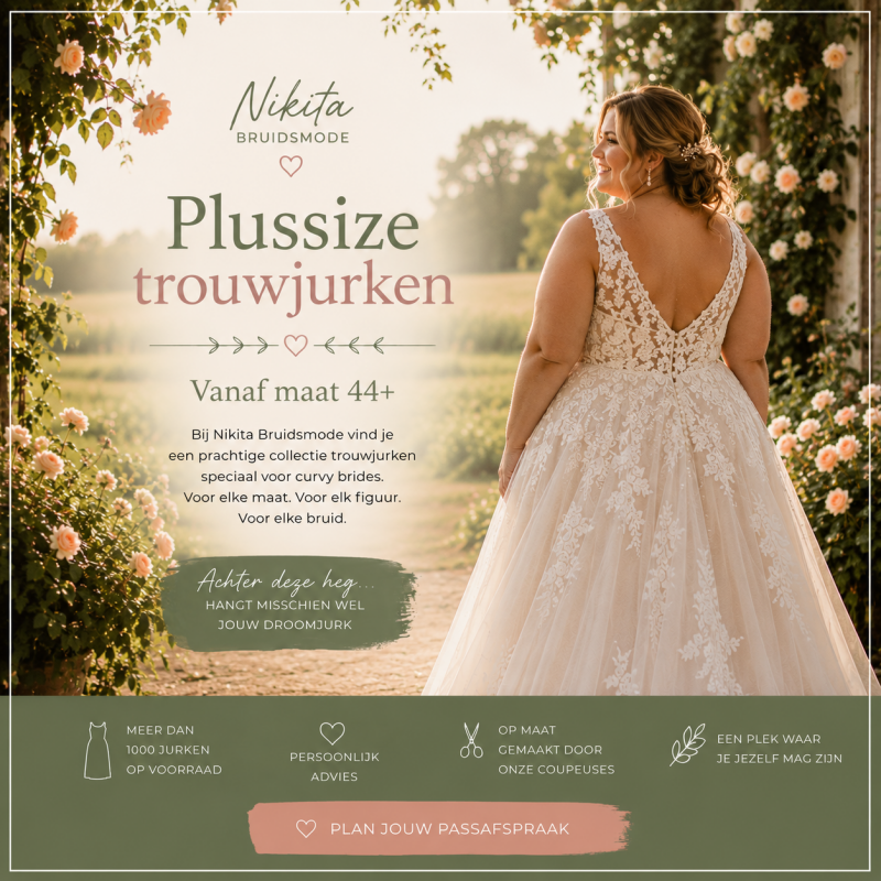 Plussize trouwjurken (Vanaf maat 44+)