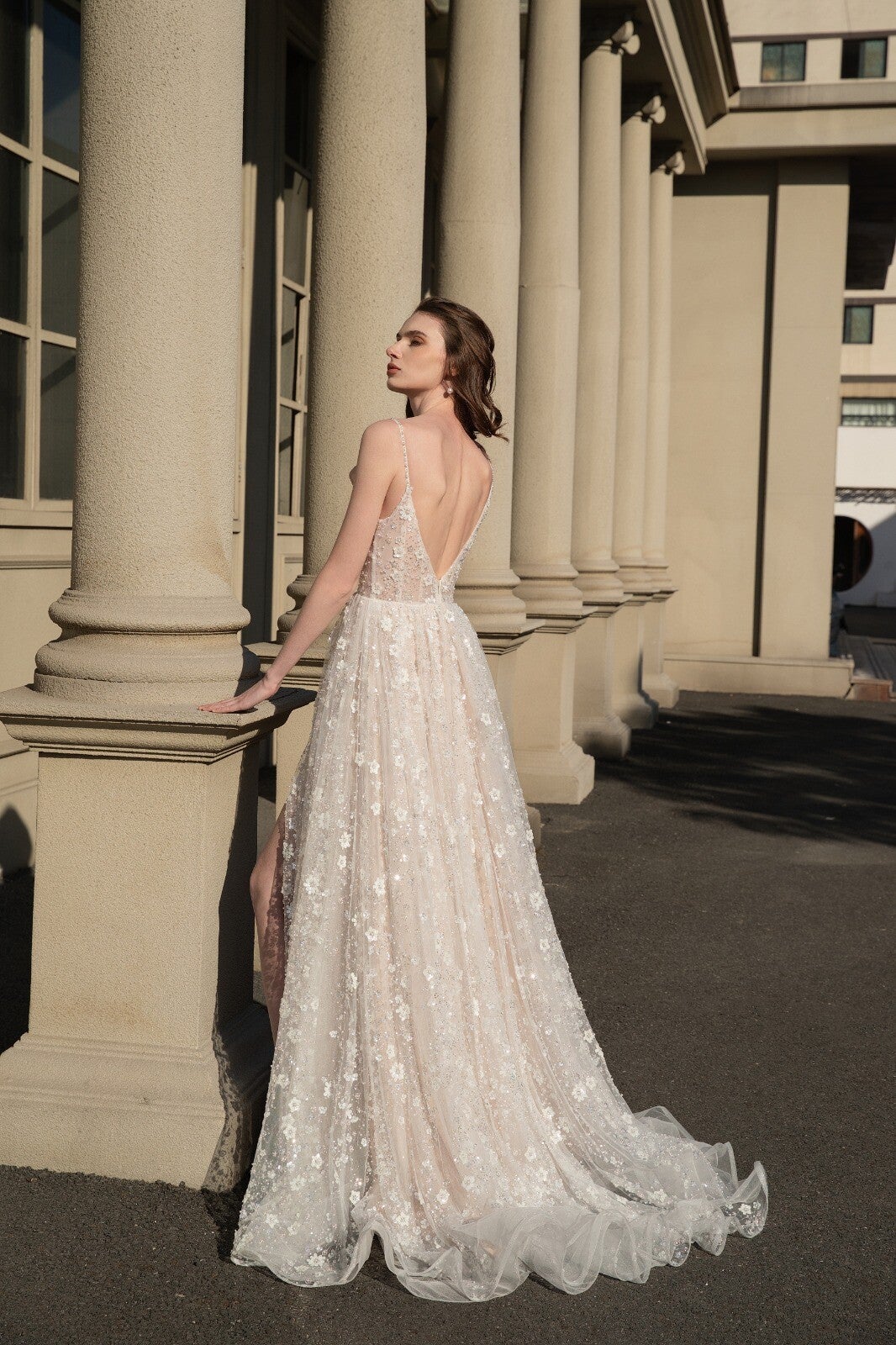 Nikita Special – Floral Tulle A-line Trouwjurk met Split code LY3
