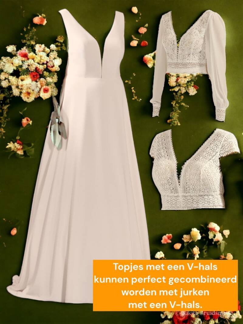 bruidsjur met losse tops