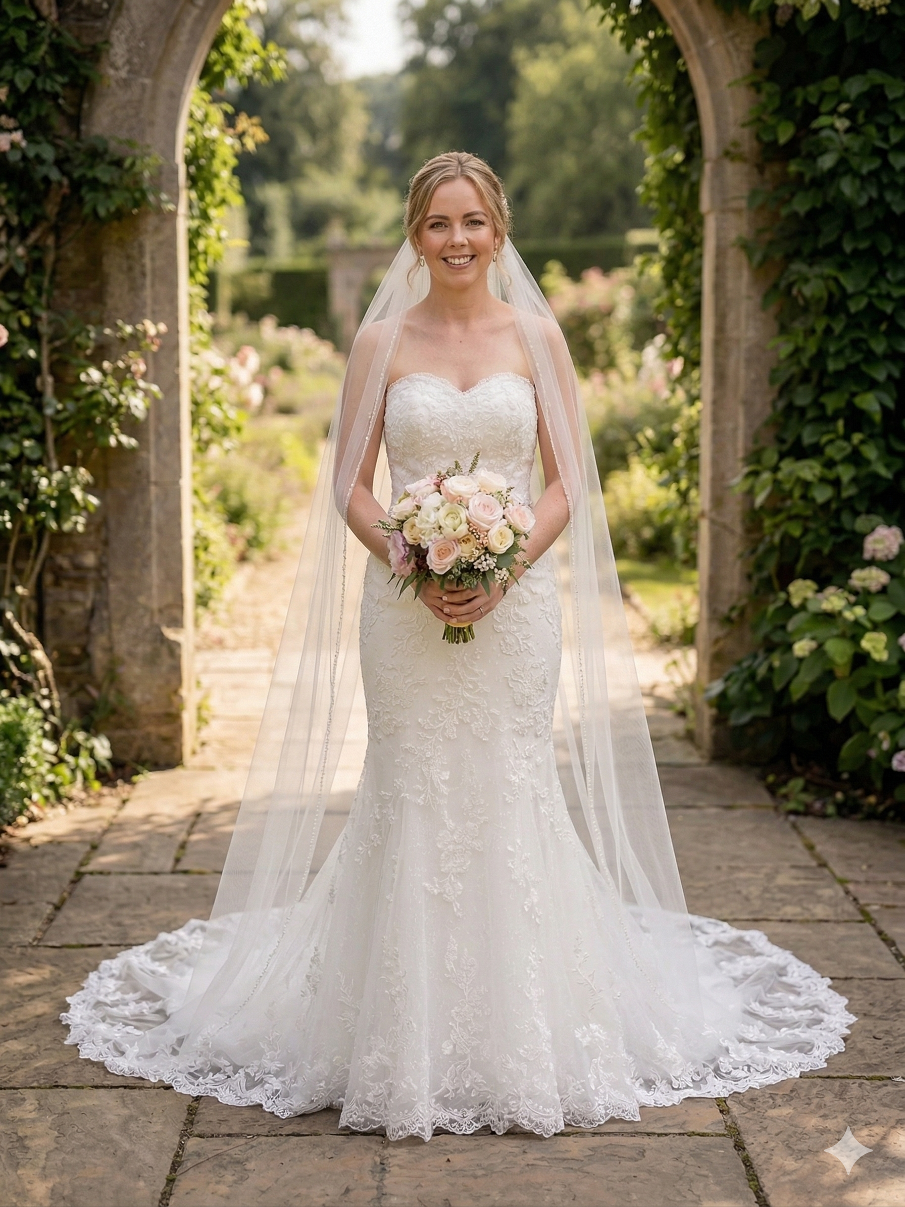 Stralende Luxe: Tweedehands Pronovias Trouwjurk (Maat 38) – Item 202640