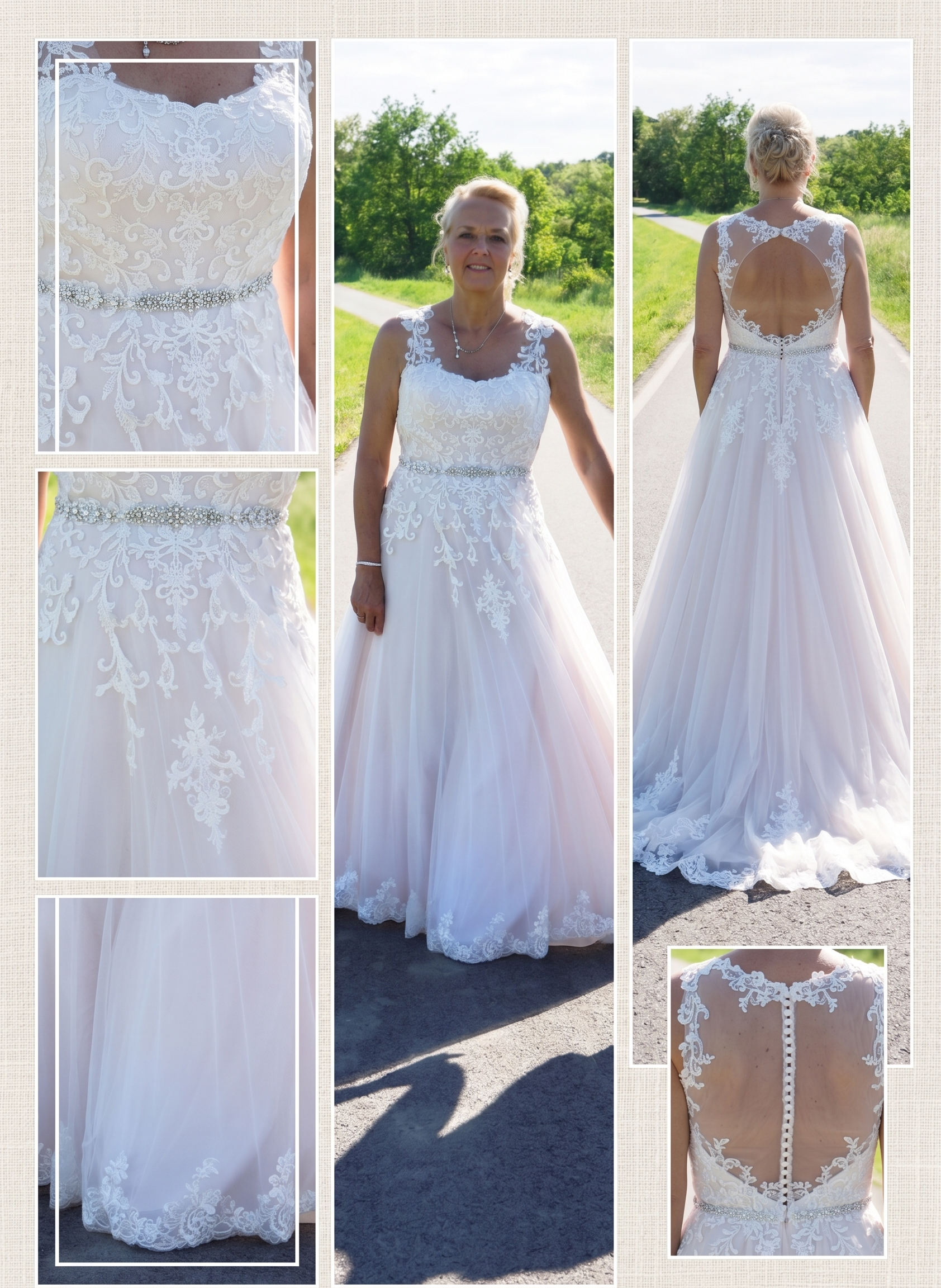 ✨ Ladybird trouwjurk – maat 40-42 | romantisch kant & zachte tulecode 202648