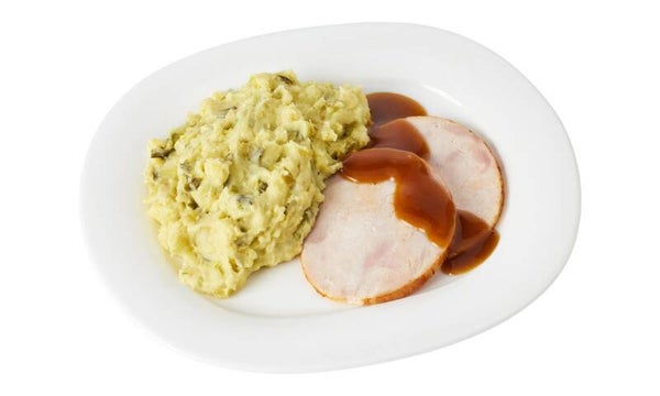 20. Kalkoenrollade in jus met preistamppot