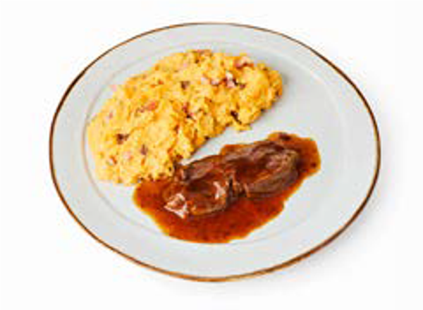 1. Runderstooflapje met jus