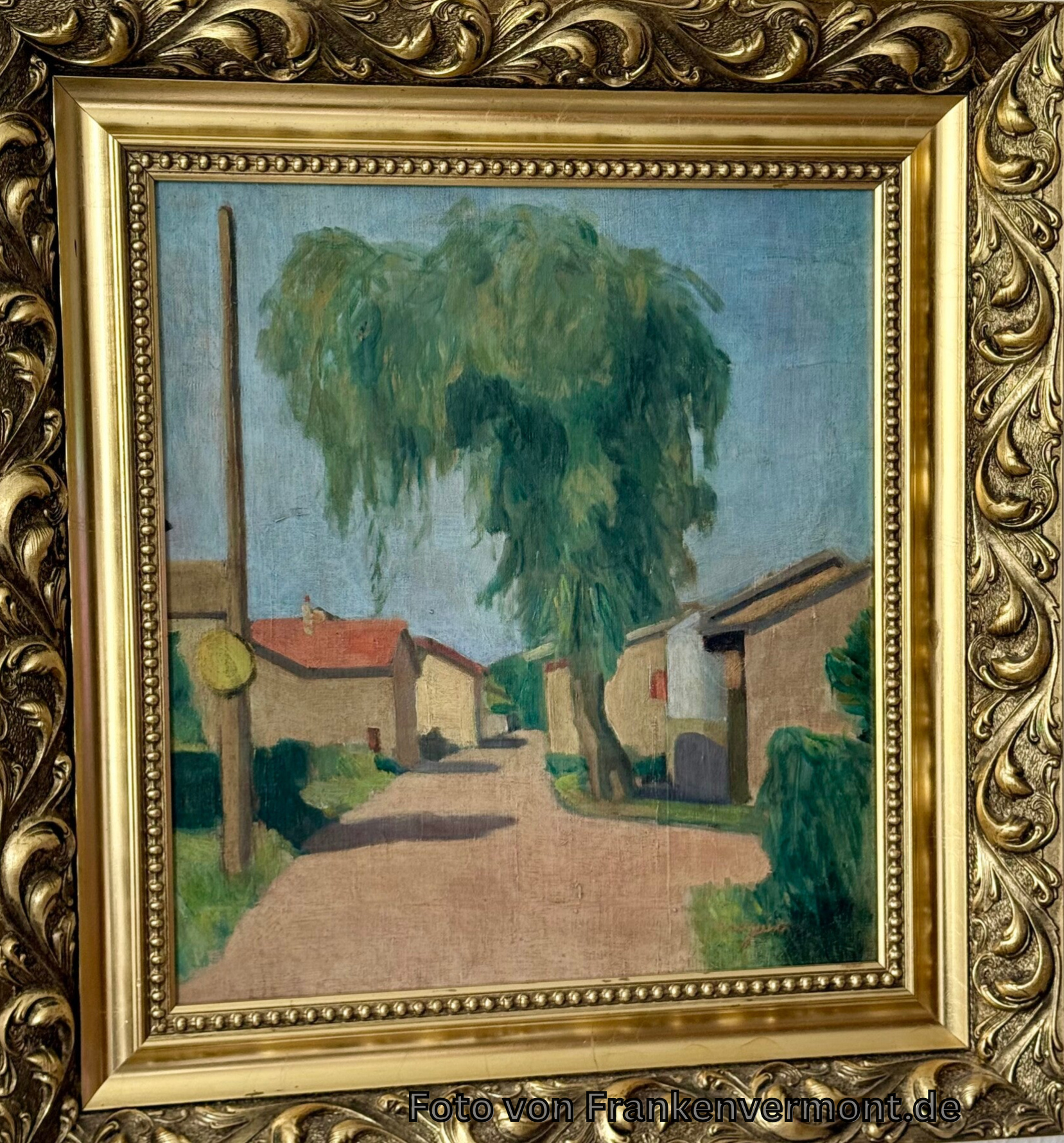 Henri Manguin (* 23. März 1874 in Paris; † 25. September 1949 in Saint-Tropez)  Dorfstraße in Saint-Tropez