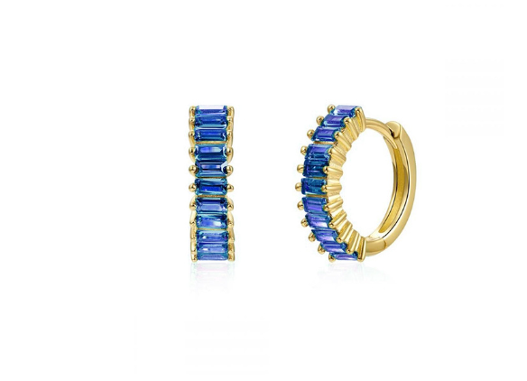 PENDIENTES ARO VIÉ BLUE