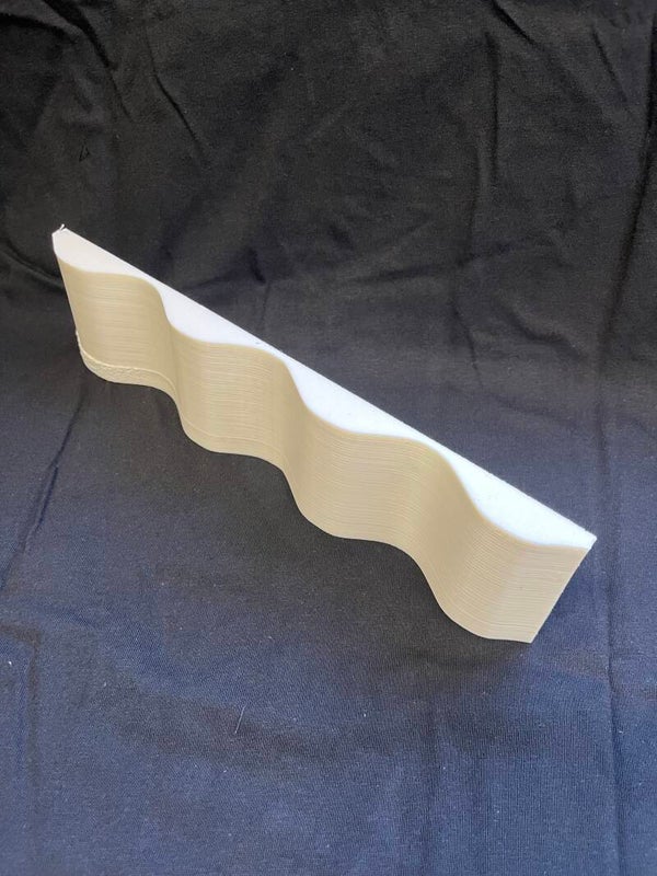 Corrugated mounting block