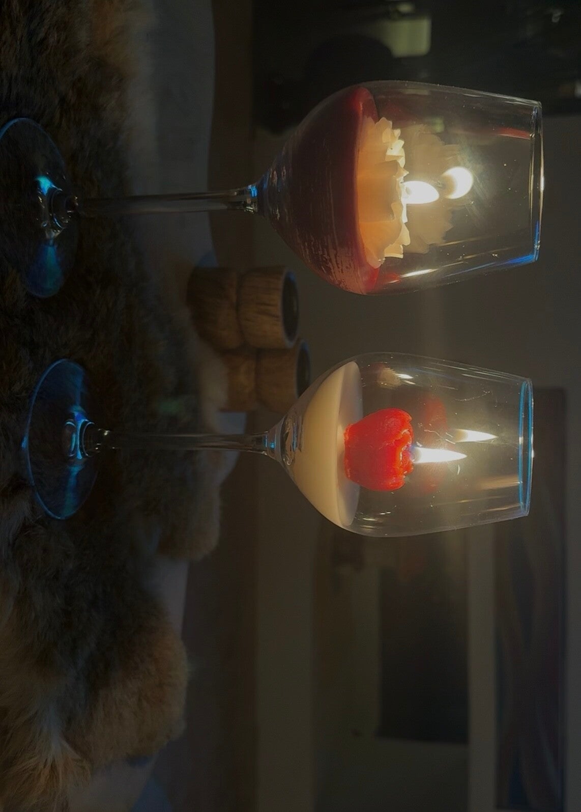 Love in a Glass 🕯️❤️”