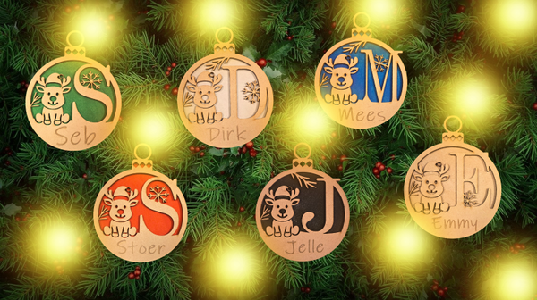 Kersthangers Letter/naam