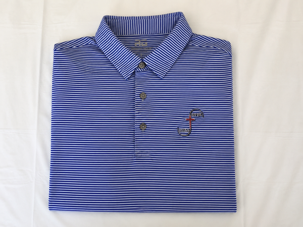 Blue and White polo
