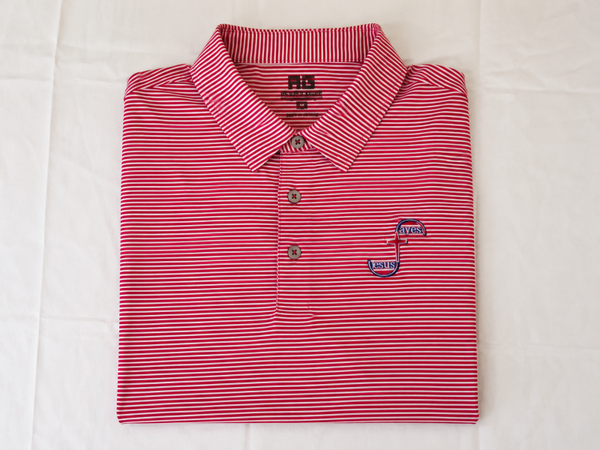 Red striped polo