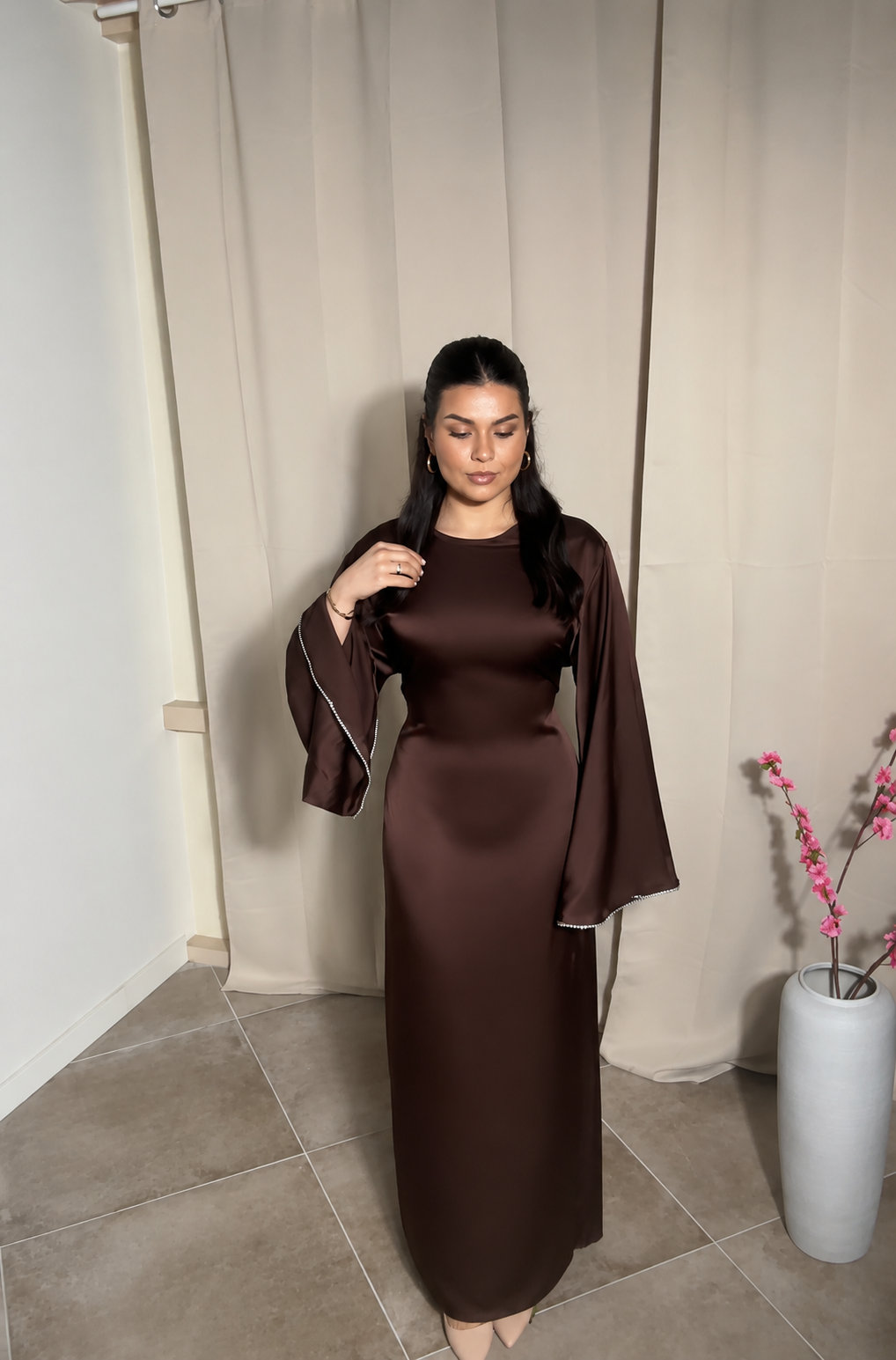 Diamant Dress - Choco Bruin