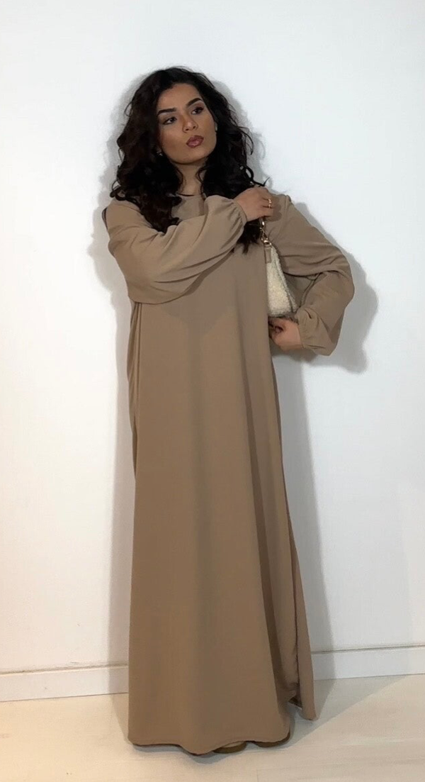Basic Najaars Abaya - Beige