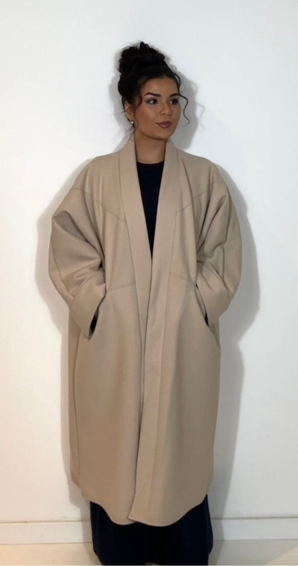 Comfortabele Mantel - Beige