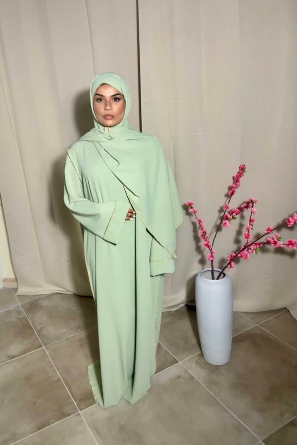 Gebeds Abaya - Pastel Groen