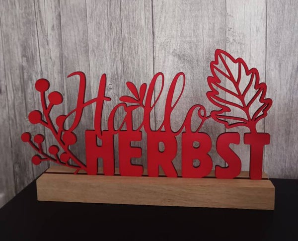 Herbst mit Aufsteller