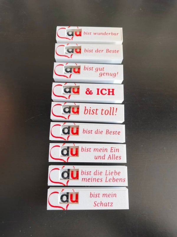 Sprüche-Hülle passend für duplo®-Schokoriegel