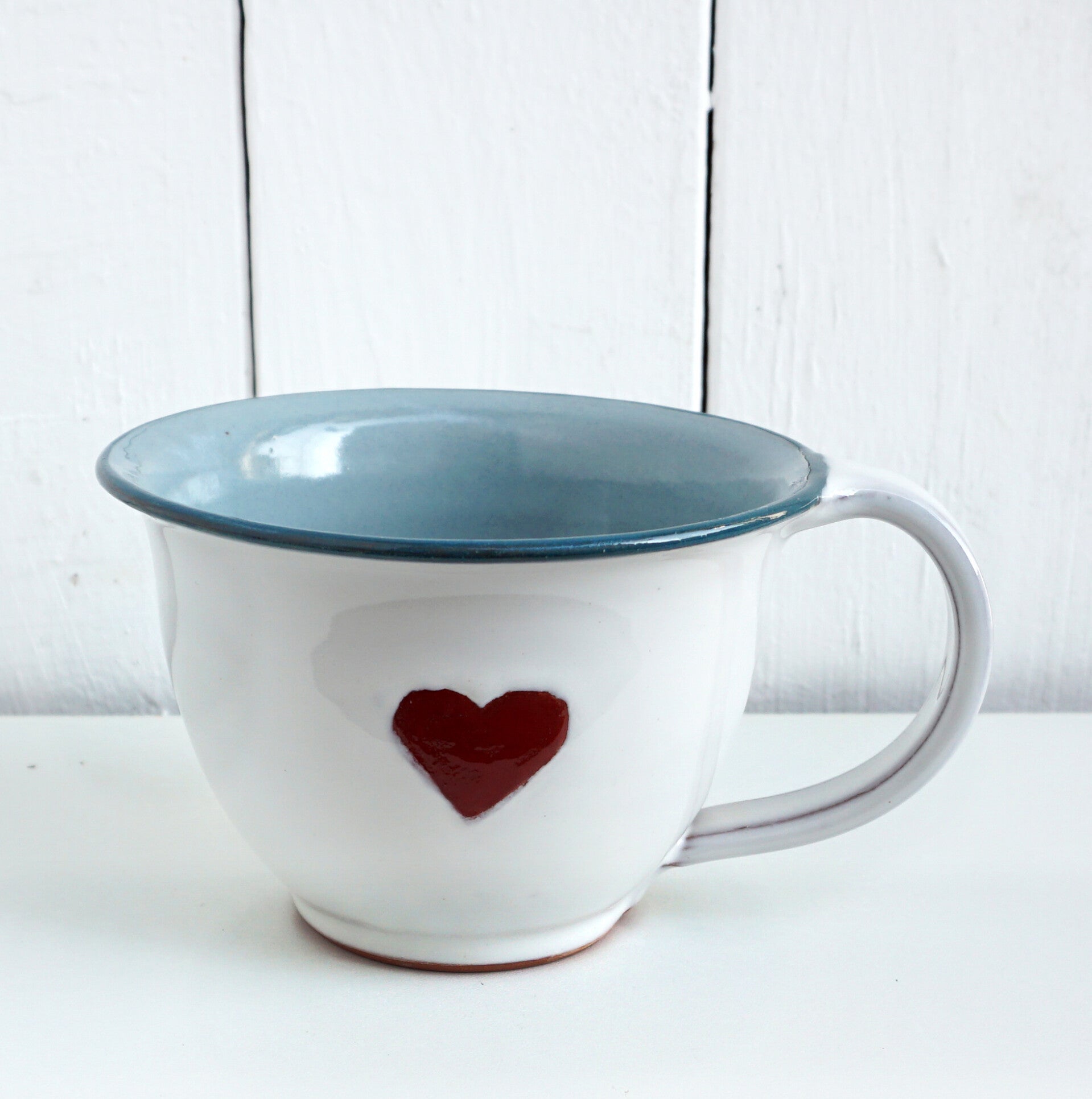 Herztasse (Hellblau petrol)